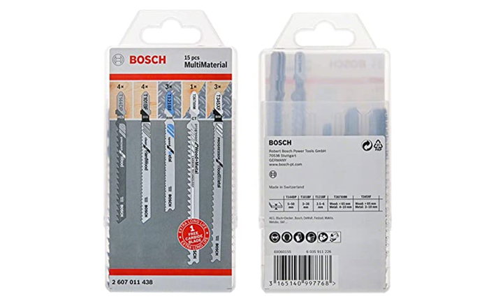 BOSCH Set de 15 Hojas de Sierra de Calar Multimaterial BOSCH Set de 15 Hojas de Sierra de Calar Multimaterial