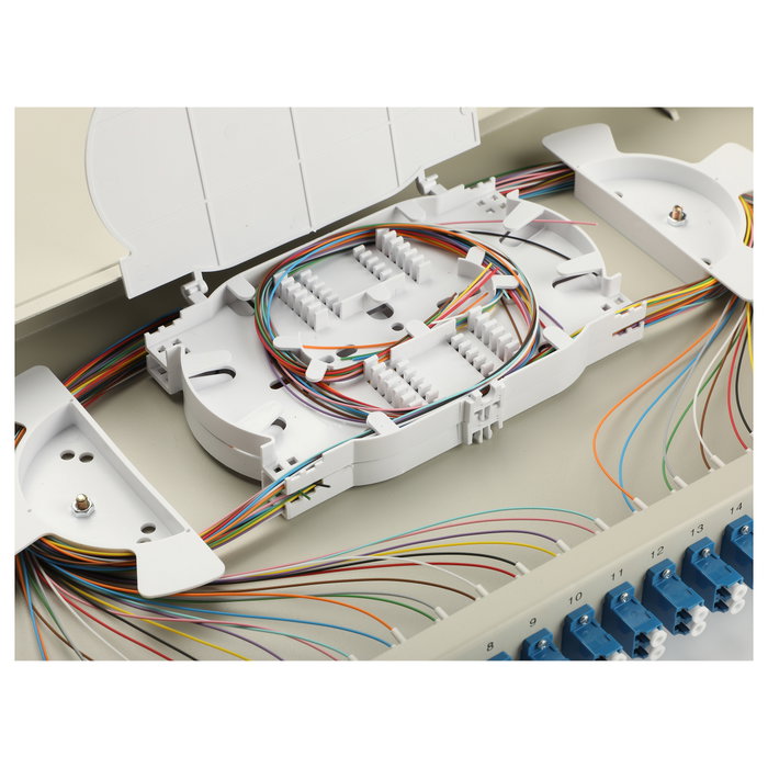 EQUIP Caja de empalme de fibra óptica 24-Port LC-Duplex OS2 1U