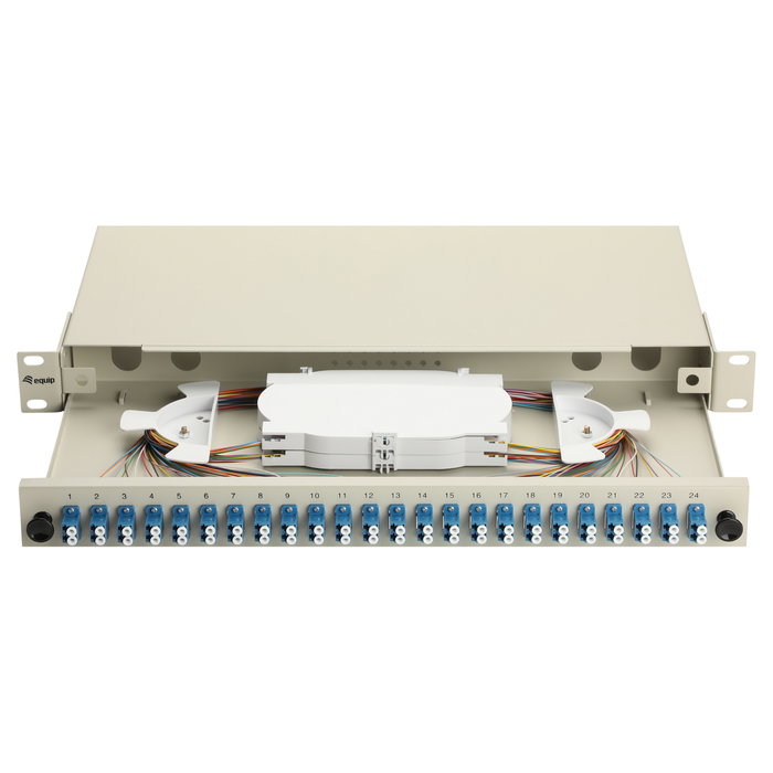 EQUIP Caja de empalme de fibra óptica 24-Port LC-Duplex OS2 1U