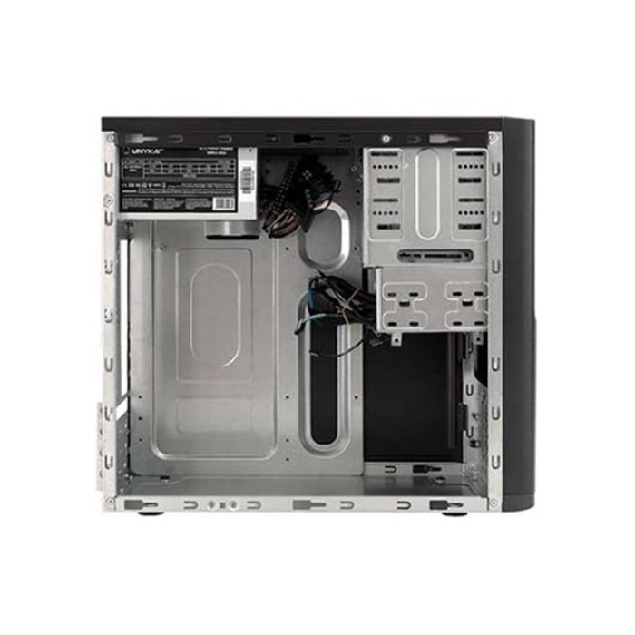 Unykach Dark Shadow Micro Caja de Ordenador Micro-ATX Negra con Fuente de Alimentación de 500W Incluida para PC Gaming