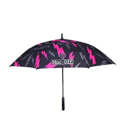 Muc-Off Paraguas Bolt 130 cm con Doble Ventilación - Fibra de Vidrio y Poliéster - Resistente al Viento