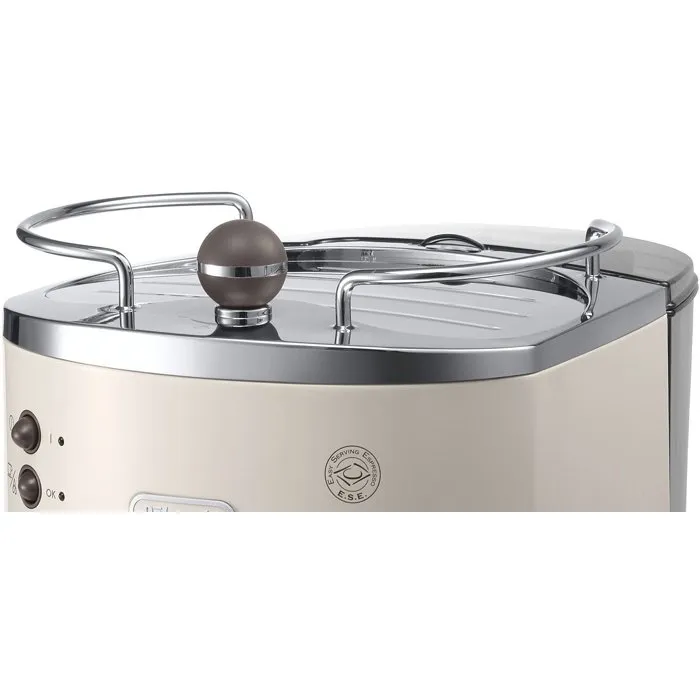 Delonghi ECOV 310.BG Máquina de Espresso Icona Vintage Classic, 15 Bares, 1100W, Beige Brillante