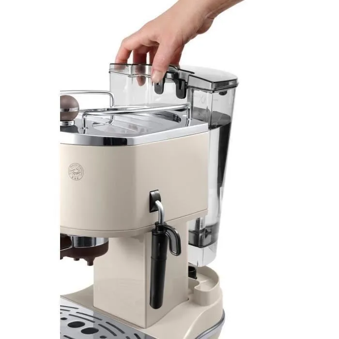 Delonghi ECOV 310.BG Máquina de Espresso Icona Vintage Classic, 15 Bares, 1100W, Beige Brillante