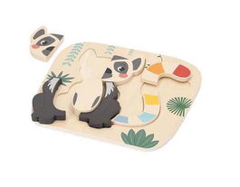 Color Baby Puzzle de Madera Animales de la Jungla 22x20 cm Modelos Surtidos