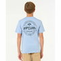Camiseta de Manga Corta Infantil Rip Curl Rip Curl Staple Tee Azul