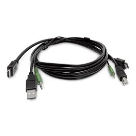 StarTech.com Cable Combinado HDMI KVM con USB 2.0 y Audio de 3,5 mm, 1,8 m
