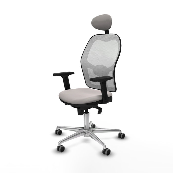 PIQUERAS Y CRESPO Silla de oficina Jorquera con mecanismo Sincro, Blanco