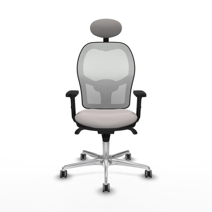 PIQUERAS Y CRESPO Silla de oficina Jorquera con mecanismo Sincro, Blanco