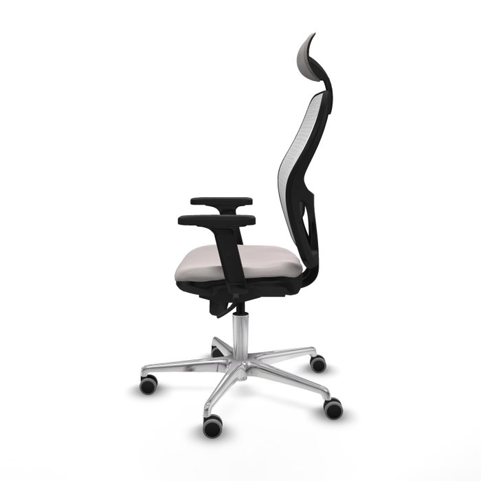PIQUERAS Y CRESPO Silla de oficina Jorquera con mecanismo Sincro, Blanco