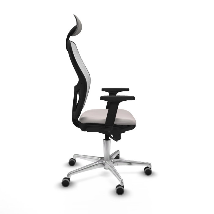 PIQUERAS Y CRESPO Silla de oficina Jorquera con mecanismo Sincro, Blanco