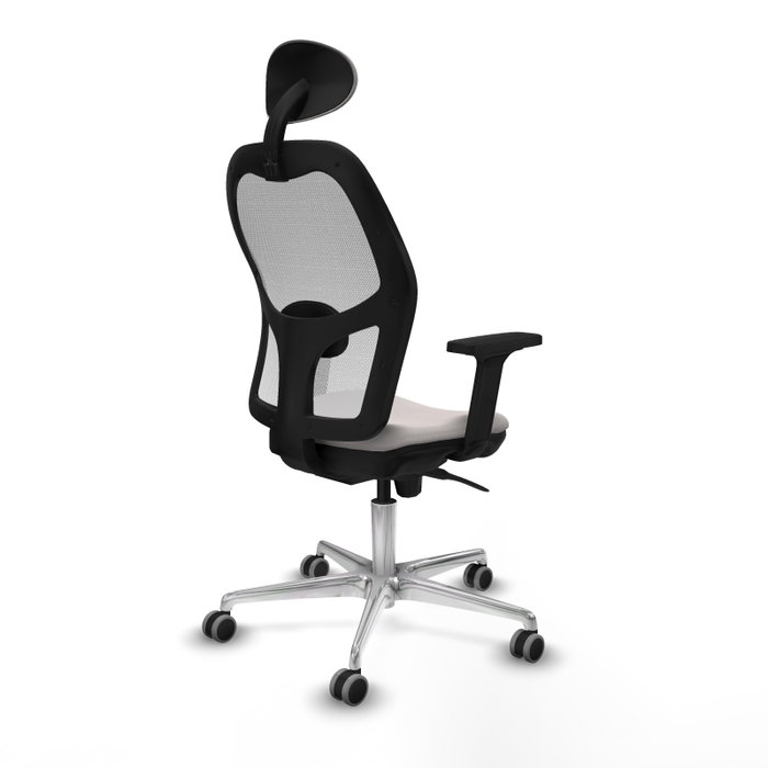 PIQUERAS Y CRESPO Silla de oficina Jorquera con mecanismo Sincro, Blanco