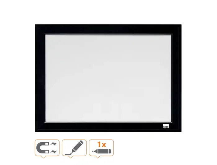 Nobo Pizarra Blanca Marco Negro 585x430 mm Lacada Magnética Nobo Pizarra Blanca Marco Negro 585x430 mm Lacada Magnética