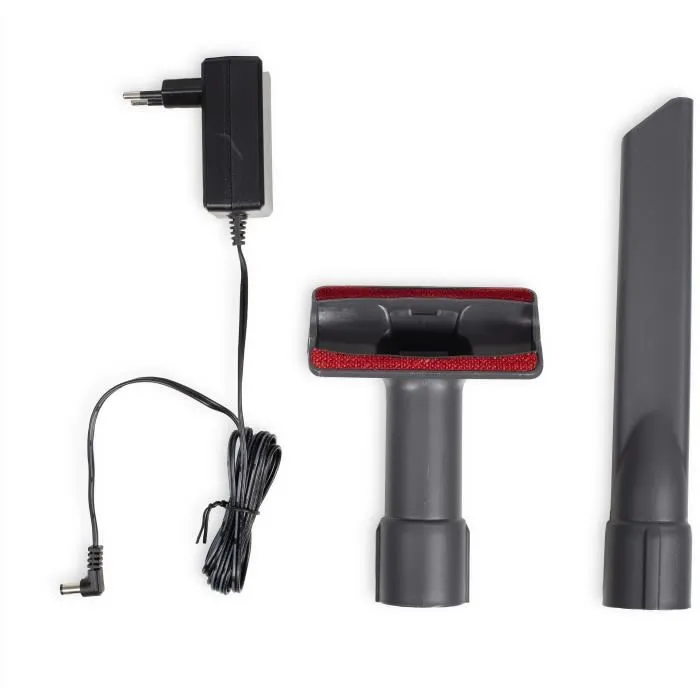 Livoo Aspiradora Escoba Inalámbrica DOH138 - 150 W - 10 kPa - 76 dB - Ciclónica - 2 Velocidades - 0.55 L - Roja