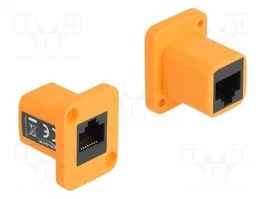 DeLOCK Módulo Type-D RJ45 hembra a hembra naranja 87998