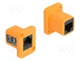 DeLOCK Módulo Type-D RJ45 hembra a hembra naranja 87998