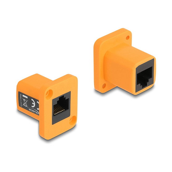 DeLOCK Módulo Type-D RJ45 hembra a hembra naranja 87998