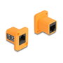 DeLOCK Módulo Type-D RJ45 hembra a hembra naranja 87998