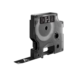 DYMO Cinta LM D1 12mmx7m Blanco/negro