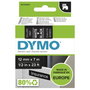 Dymo Cinta D1 12mm x 7m Blanco sobre negro