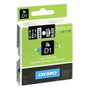 Dymo Cinta D1 12mm x 7m Blanco sobre negro