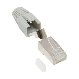 GoodConnections Conector de red RJ45 Cat.6A gris