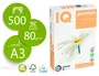 Iq premium Papel Multifuncion Din A3 80 gramos Paquete 500 Hojas ColorLok Blanco