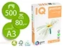 Iq premium Papel Multifuncion Din A3 80 gramos Paquete 500 Hojas ColorLok Blanco