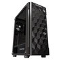 Nfortec Caja Gaming Azir ATX Negra - Torre Media con 4 Ventiladores A-RGB, Cristal Templado, Soporta Placas ATX, 330mm GPU, Ref. NF-CS-AZIR-B