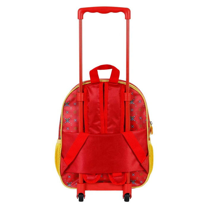One Piece Mochila 3D con Ruedas Pequeña Luffy Rojo