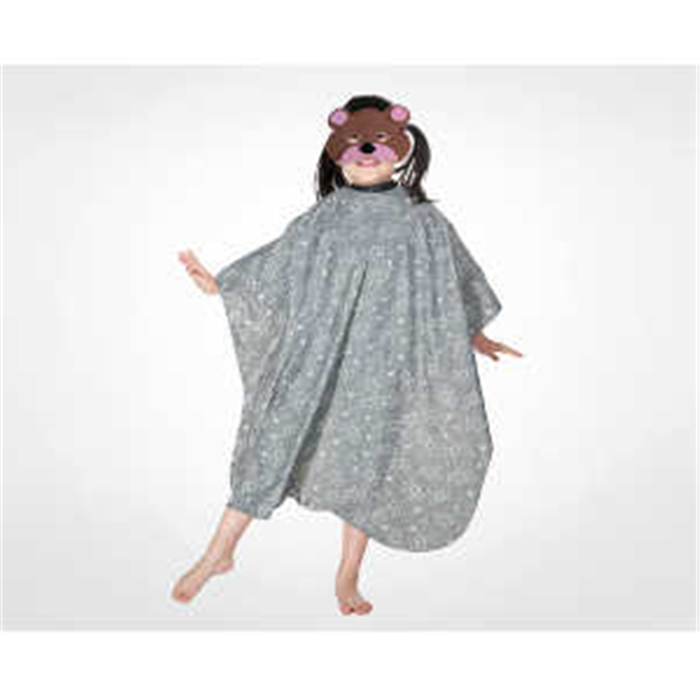 Bifull Capa de Corte Infantil Gris para Peluquería y Barbería Unisex Profesional Bifull Capa de Corte Infantil Gris para Peluquería y Barbería Unisex Profesional