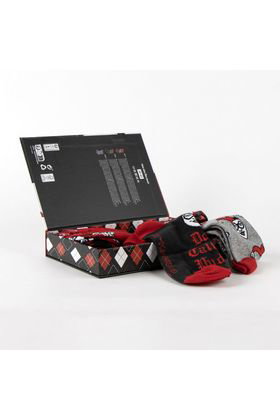 Cerdá Pack de 3 pares de calcetines Harley Quinn DC Comics, talla 36-43