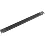 Lanberg AK-1101-B Panel pasacables con cepillo 1U 19 pulgadas Negro