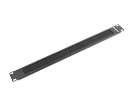 Lanberg Panel Pasacables con Cepillo AK-1101-B Negro 19 Pulgadas Unidad