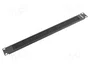 Lanberg Panel pasacables con cepillo AK-1101-B 1U Negro