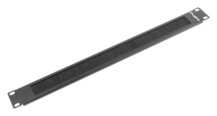 Lanberg AK-1101-B Panel pasacables con cepillo 1U 19 pulgadas Negro Lanberg AK-1101-B Panel pasacables con cepillo 1U 19 pulgadas Negro