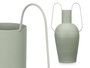 Giftdecor Jarrón de Acero Verde Pastel con Doble Asa 45x24x18 cm (Set de 4)