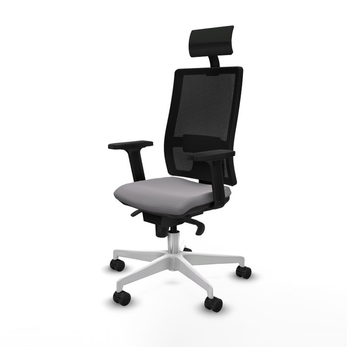 PIQUERAS Y CRESPO Silla de oficina Horna con mecanismo Sincro, Gris y Negro PIQUERAS Y CRESPO Silla de oficina Horna con mecanismo Sincro, Gris y Negro