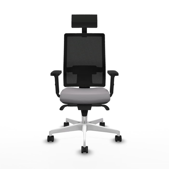 PIQUERAS Y CRESPO Silla de oficina Horna con mecanismo Sincro, Gris y Negro PIQUERAS Y CRESPO Silla de oficina Horna con mecanismo Sincro, Gris y Negro