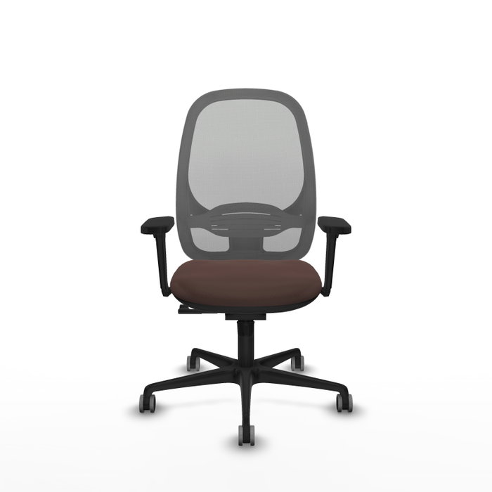 PIQUERAS Y CRESPO Silla de oficina Cilanco con Mecanismo Sincro, Marrón y Gris PIQUERAS Y CRESPO Silla de oficina Cilanco con Mecanismo Sincro, Marrón y Gris