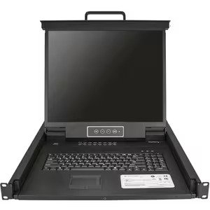 StarTech Consola KVM de 16 puertos con monitor LCD de 19 pulgadas RKCONS1916K