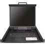 StarTech Consola KVM de 16 puertos con monitor LCD de 19 pulgadas RKCONS1916K