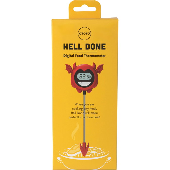 Ototo Hell Done Digital Food Thermometer rojo / negro