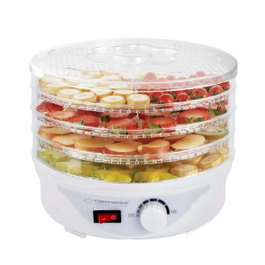 Esperanza EKD003 Deshidratador de Alimentos Blanco y Transparente 250 W