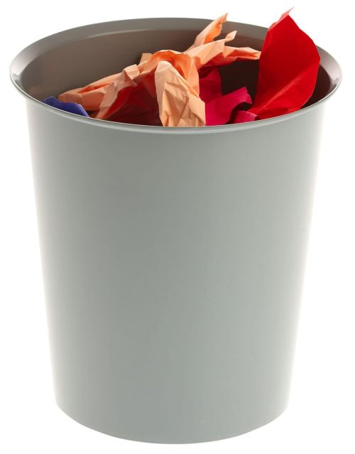 Archivo 2000 Papelera de Plástico Ecogreen 18 Litros Gris