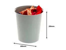 Archivo 2000 Papelera 18 Litros 100% Reciclado Gris Plástico 290x310 mm