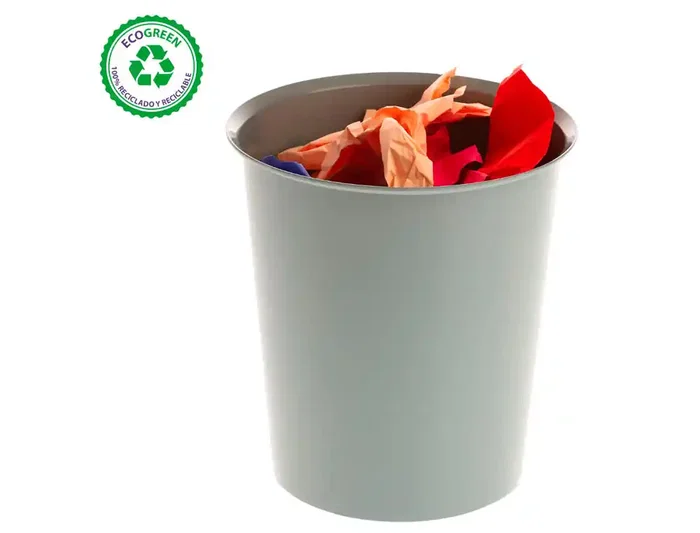 Archivo 2000 Papelera 18 Litros 100% Reciclado Gris Plástico 290x310 mm
