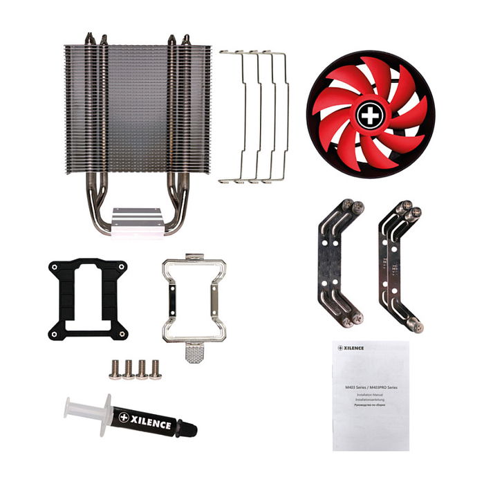 Xilence M403 Pro Cooler para Procesador | 1700, FMx, AM3/4, 115x, 1200, 2011 | TDP 150W