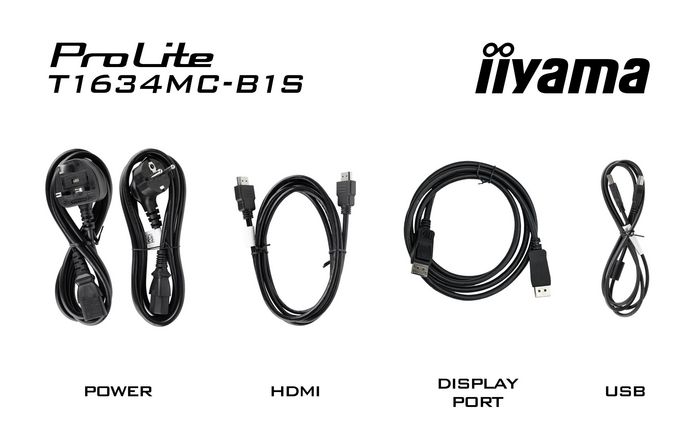 iiyama ProLite T1634MC-B1S Monitor táctil 15.6 pulg. Full HD IPS