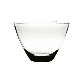 Mepra Ensaladera de Vidrio Transparente Diseño Murano, Diámetro 22 cm (Set de 6)