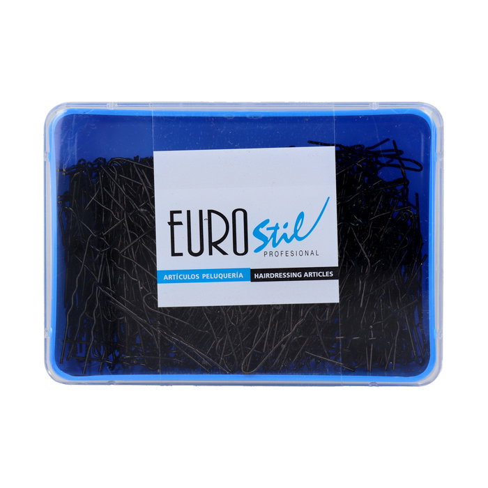 Eurostil Horquillas Invisibles Negro 40 mm 500 unidades Eurostil Horquillas Invisibles Negro 40 mm 500 unidades